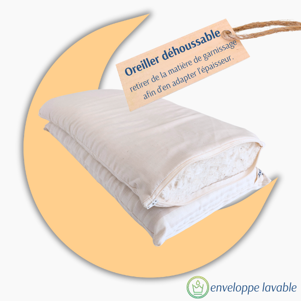 Oreillers bio 40x60 en coton